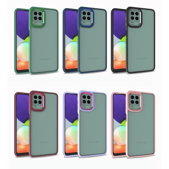 Galaxy A22 4G Kılıf Zore Flora Kapak - 3