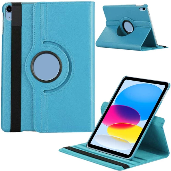 Apple iPad 10. Nesil / iPad A16 Uyumlu 10,9 inç Döner Standlı Tablet Kılıfı - 6