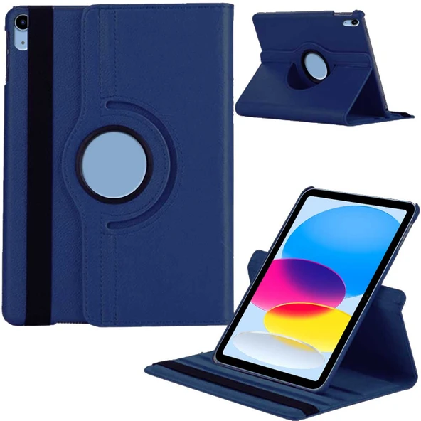 Apple iPad 10. Nesil / iPad A16 Uyumlu 10,9 inç Döner Standlı Tablet Kılıfı - 7