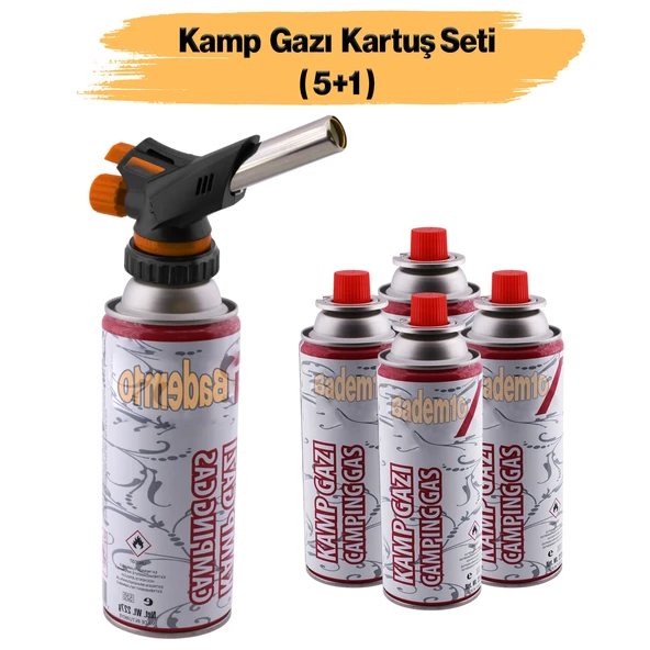 Çakmaklı Pürmüz Yedek Kartuşu Kamp Gazı 227 Gram Piknik Kamp Mangal Mutfak Ateş Tutuşturucu 5'li Set ürün görseli