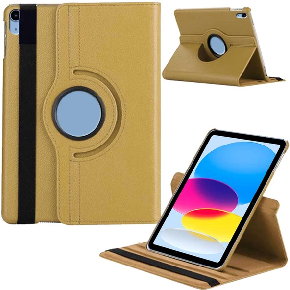 Apple iPad 10. Nesil / iPad A16 Uyumlu 10,9 inç Döner Standlı Tablet Kılıfı - 5