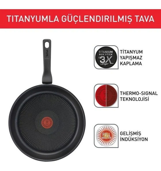 Titanyum 3x Force Tava 24 cm - 2