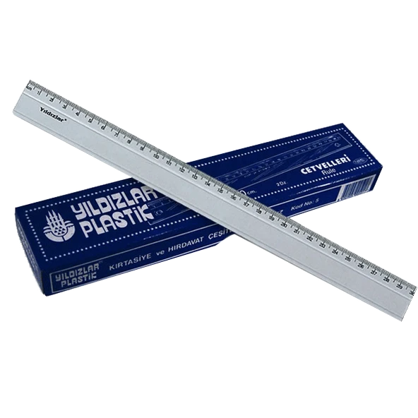 Yıldızlar Standart Cetvel Plastik 30 CM 5--24 lü