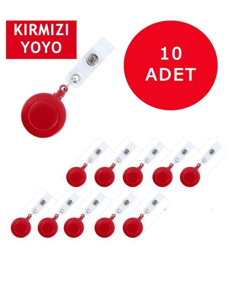 Factory Yaka Kartı Askı Yoyosu Kırmızı 700/ 50 li
