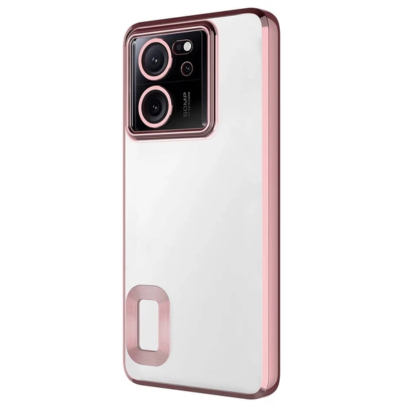 Xiaomi Mi 13T Kılıf Kamera Korumalı Logo Gösteren Zore Omega Kapak - 4