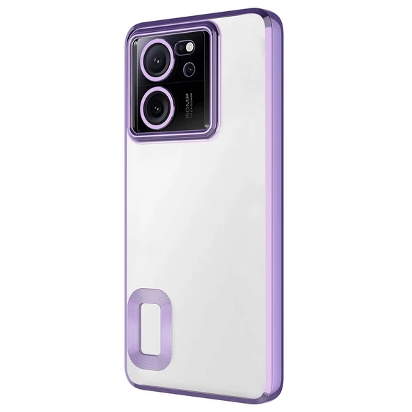 Xiaomi Mi 13T Kılıf Kamera Korumalı Logo Gösteren Zore Omega Kapak - 9