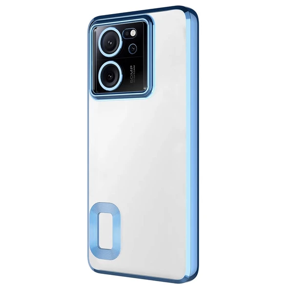 Xiaomi Mi 13T Kılıf Kamera Korumalı Logo Gösteren Zore Omega Kapak - 7