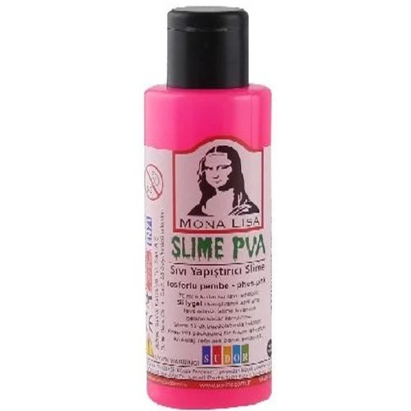 Monalisa Sıvı Yapıştırıcı Slime 70 ML Fosforlu Pembe (12 adet) ürün görseli
