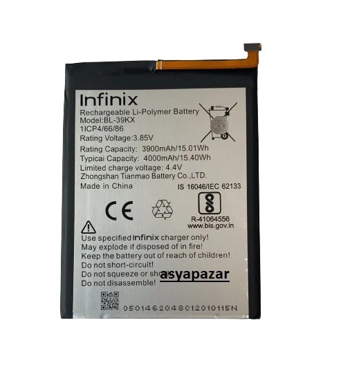 Infinix Hot 7/ Hot Pro Pil Batarya BL-39KX HOT7 Pil Batarya ürün görseli
