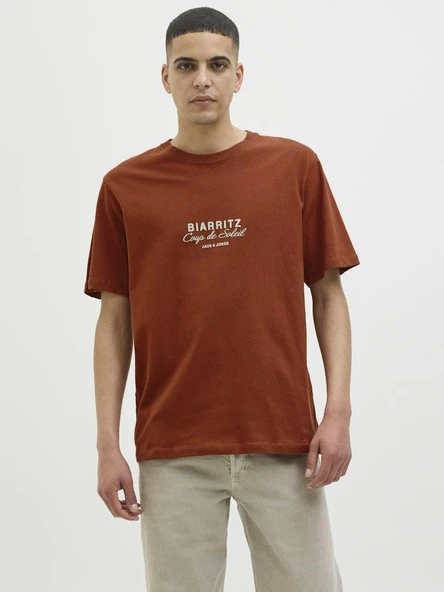 Jack Jones Canggu Chest Relax Fit Erkek Tişört 12277227 - Resim 3