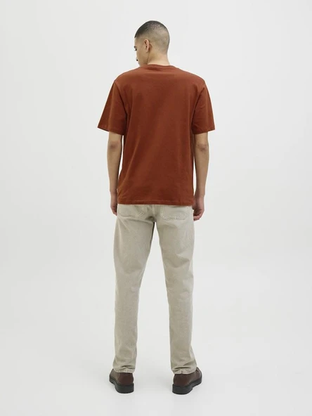 Jack Jones Canggu Chest Relax Fit Erkek Tişört 12277227 - Resim 4