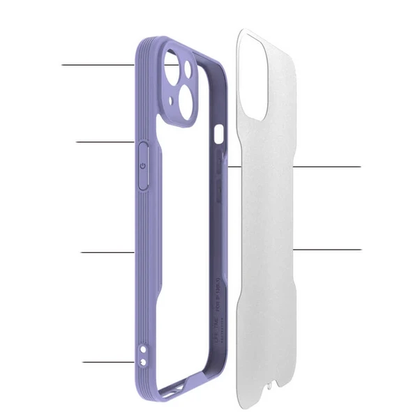 Apple iPhone 14 Kılıf Zore Parfe Kapak - 2
