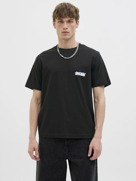 Jack Jones Sago Logo Regular Fit Erkek Tişört 12276524 - 2