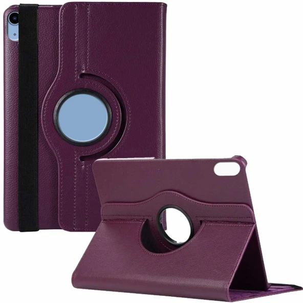 Apple iPad A16 Uyumlu 10,9 inç A3354 A3355 Döner Standlı Tablet Kılıfı - Resim 2