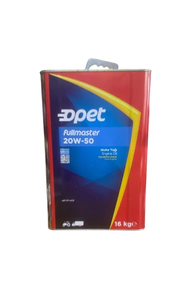 Opet Fullmaster 20W-50 16 kg Motor Yağı