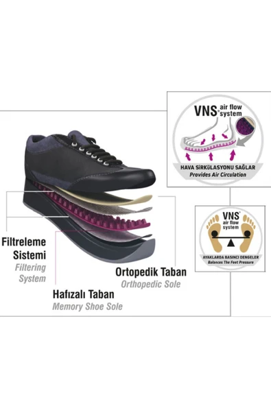 Venüs 2216654Y Kadın Hakiki Deri Bağcıklı Air Flow Günlük Ayakkabı - 2