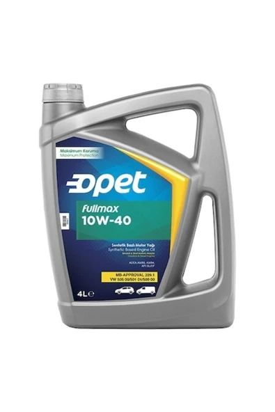 Opet Fullmax 10W-40 4 lt Motor Yağı ürün görseli 1