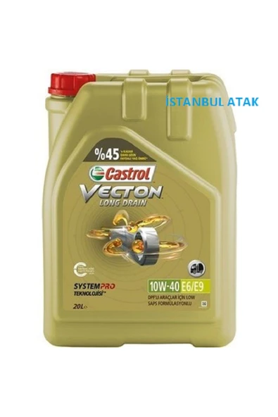 Castrol Vecton Long Drain 10W-40 E6/E9 20 lt Motor Yağı