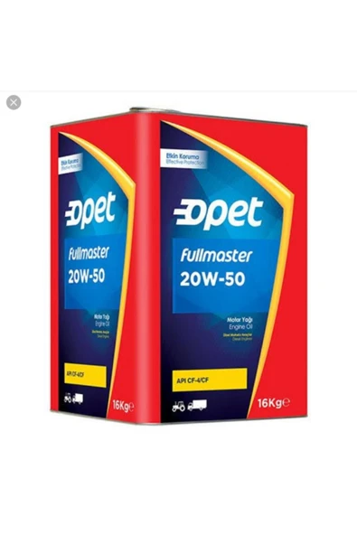 Opet Fullmaster 20W-50 16 kg Motor Yağı