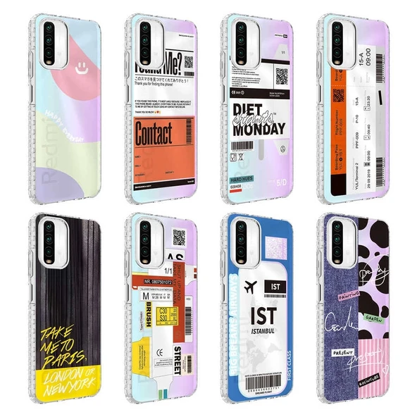 Xiaomi Redmi Note 10S Kılıf Airbag Kenarlı Renkli Desenli Silikon Zore Elegans Kapak - Resim 2