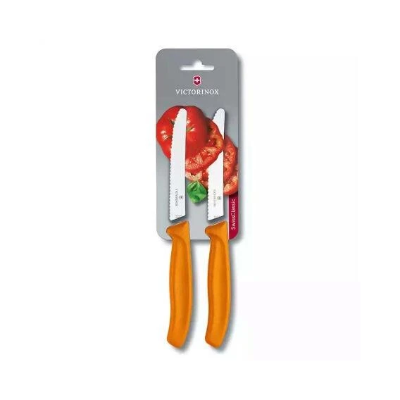 Victorinox   VT 6.7836.L119B Soyma Bıçağı,10 Cm,Test,,Turuncu,2Li Blister