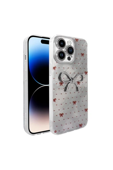 T ZAP Apple iPhone 14 Pro Max Kılıf Kamera Korumalı Figürlü Zore Ponti Silikon Kapak