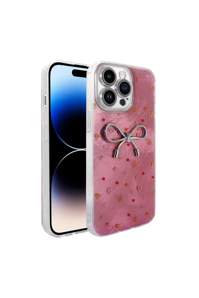 T ZAP Apple iPhone 14 Pro Max Kılıf Kamera Korumalı Figürlü Zore Ponti Silikon Kapak