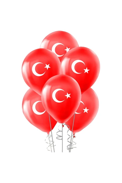 REST Parti - Ay Yıldız Baskılı Balon 10 Adet