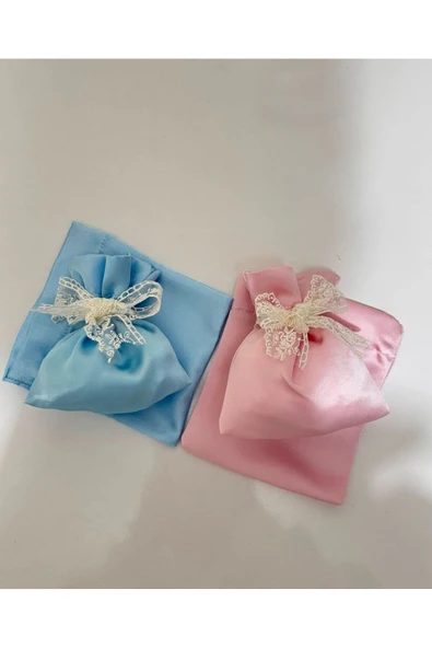 Vipfoni Yeni Doğan Bebek İçin Hediyelik Dantel Kurdeleli Lavanta Kesesi 9/12 cm 5 Adet - 3