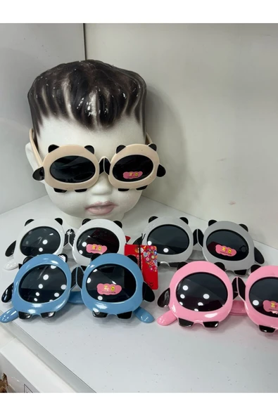 Vipfoni Unisex Yeni Model Karikatür Panda Figürlü Çocuk Gözlüğü