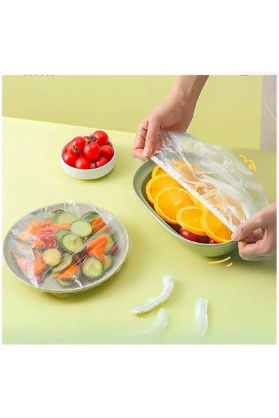 Vipfoni Lastikli Tencere Ve Tabak Bonesi 100 Adet  - 20 cm - 3