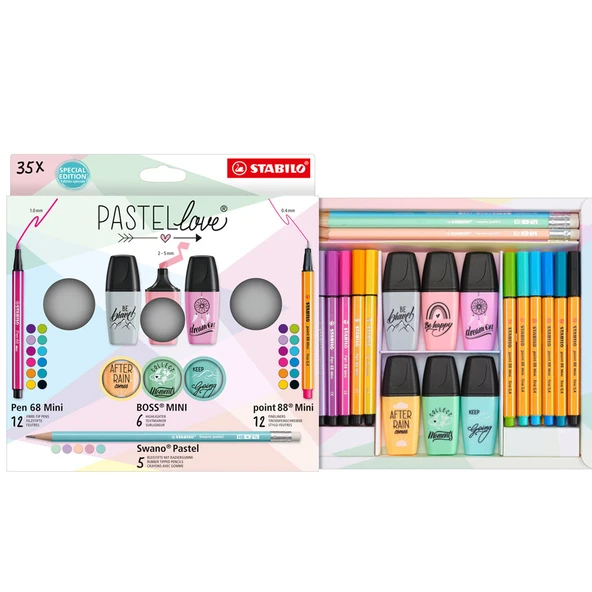 Stabilo Fosforlu Kalem Pastellove Mini Set 35 Li EO77/5-9 ürün görseli 1