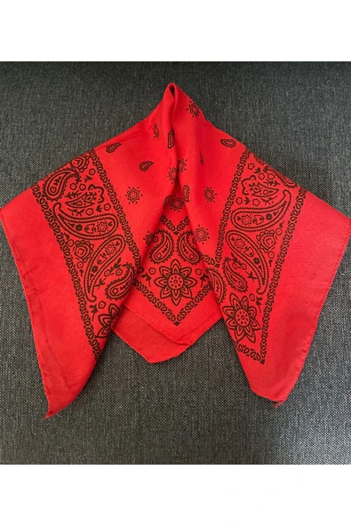 Vipfoni Pamuklu Klasik Şal Desen 2 Adet Bay& Bandana - 2