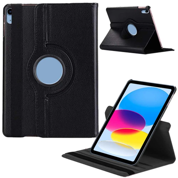 Apple iPad 10. Nesil Uyumlu 10,9 inç A2696 A2757 Döner Standlı Tablet Kılıfı ürün görseli 1