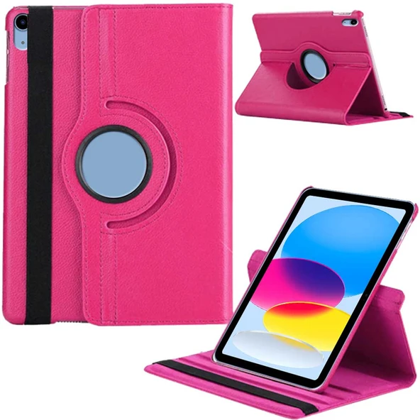 Apple iPad 10. Nesil Uyumlu 10,9 inç A2696 A2757 Döner Standlı Tablet Kılıfı - Resim 4
