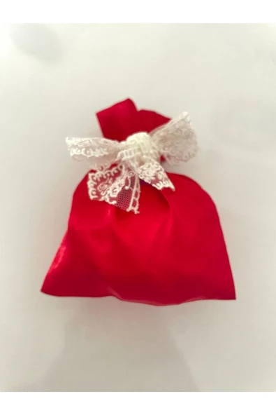 Vipfoni Hediyelik Dantel Kurdeleli Lavanta Kesesi 9/12 cm 5 Adet