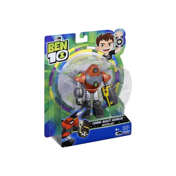 Ben 10 Aksiyon Figürleri Omni Naut Armor Heatblast - Resim 3