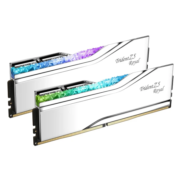 G.Skill Trident Z5 Royal F5-6000J2836G32GX2-TR5S 64GB (2x32GB) DDR5 6000MHz CL28 Masaüstü Bellek - Resim 2