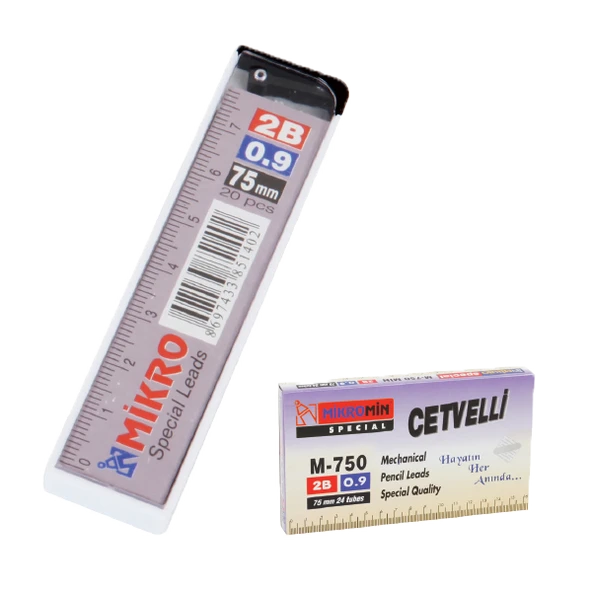 Mikro Min Cetvelli 2B 75 MM 0.9 MM M-750-24 LÜ