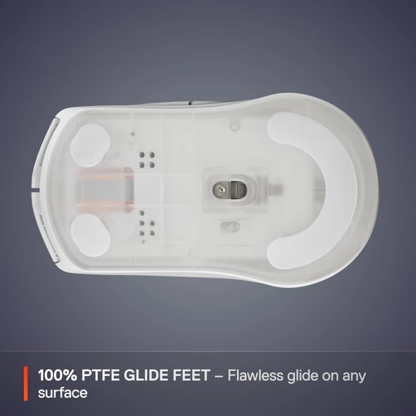 SteelSeries Rival 3 Wireless Gen 2 Gaming Mouse - 2.4GHz ve Bluetooth Bağlantı - Beyaz - Resim 6