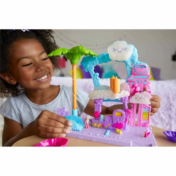 Polly Pocket Flamingo Araba Su Eğlencesi Oyun Seti - 4