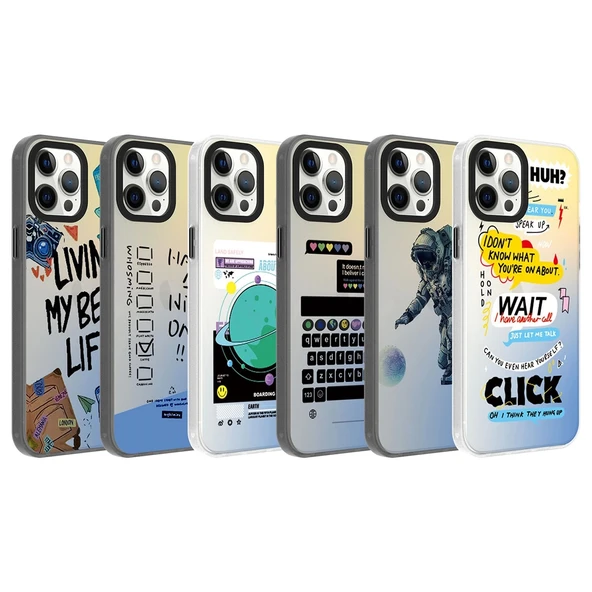 Apple iPhone 12 Pro Max Kılıf Desenli Zore Dragon Sert Kapak - 2