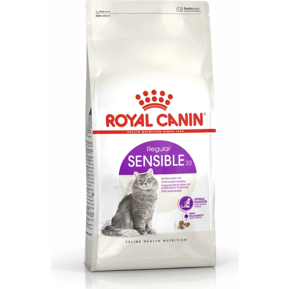 Sensible 33 Hassas Sindirim Sistemli Kediler Için Yetişkin Kedi Maması 15 kg ürün görseli 1
