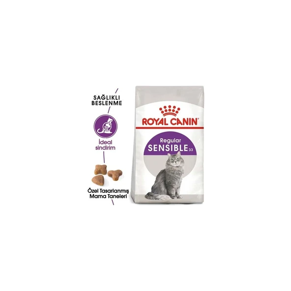 Sensible 33 Hassas Kediler Için Yetişkin Kedi Maması - 15 kg - Resim 2