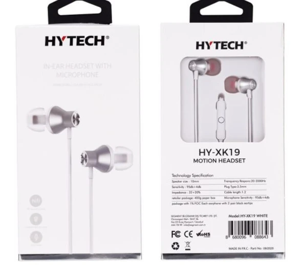 Hytech HY-XK19 Mikrofonlu Kulaklık Beyaz - 1