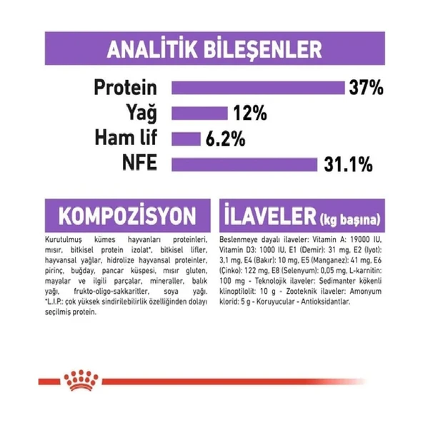 Sterilised 37 Kisirlaştirilmiş Kedi Mamasi 4 kg - Resim 3