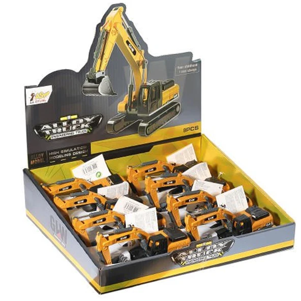 Asya Oyuncak Metal İş Mak. Mini Ekskavatör4530-8830-8-PKT