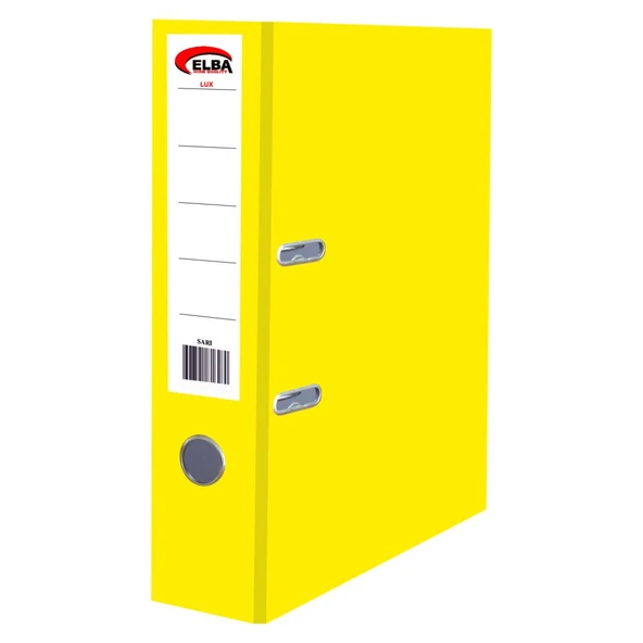 Elba Klasör Plastik Lüx Geniş Sarı (25 adet) - 2