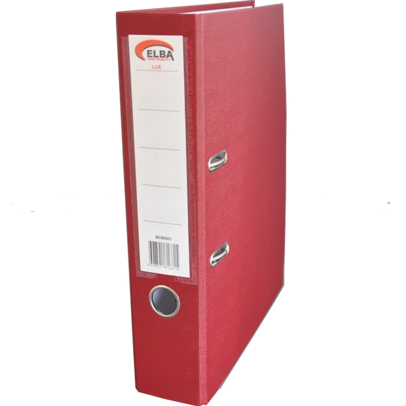 Elba Klasör Plastik Lüx Geniş Bordo (25 adet)