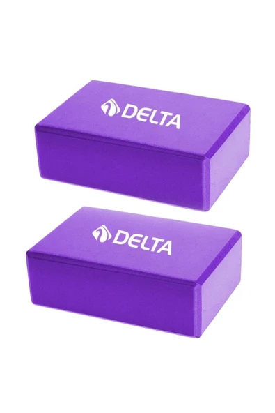 Delta Çiftli Yoga Blok - 2 Adet Yoga Block - Eva Yoga Bloğu Seti